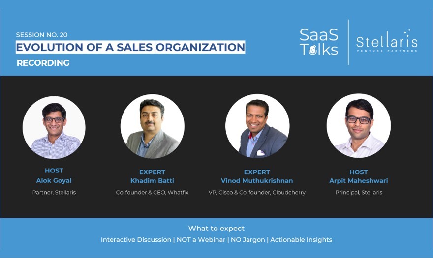 SaaS Talks #20: Evolution of a Sales Organisation