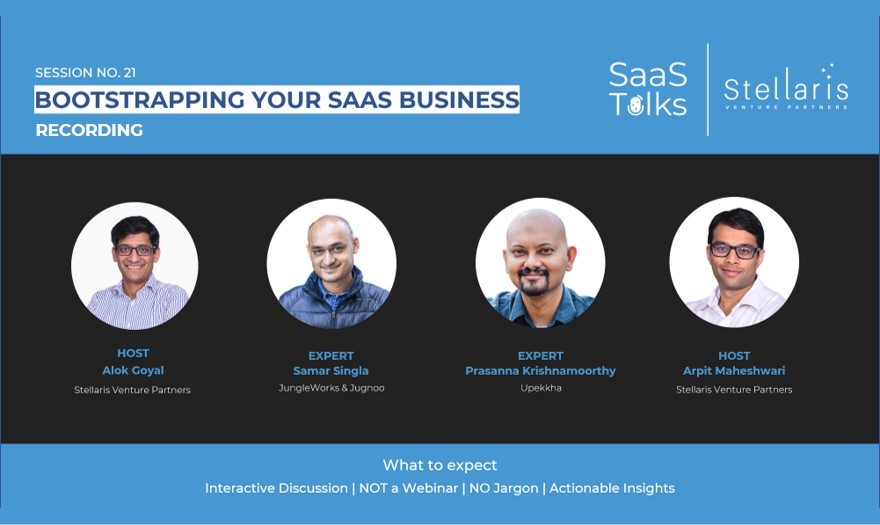 SaaS Talks #21: Bootstrapping your SaaS Business